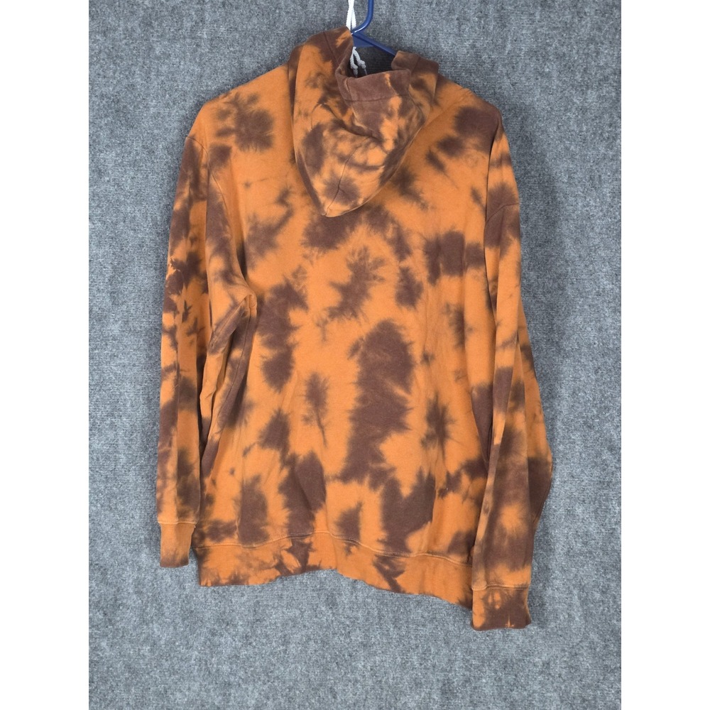 H&M Disney Mickey‎ Mouse Tie Dye Hoodie Relaxed Fit Mens Large Brown Animation - Picture 2 of 11